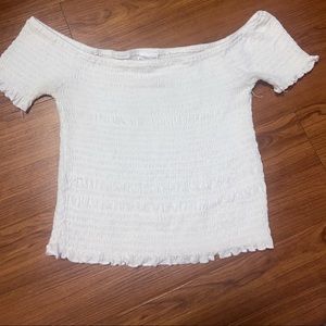 White off the shoulder top